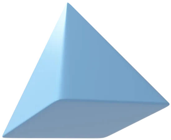 Pyramid Shape 3D Illustration