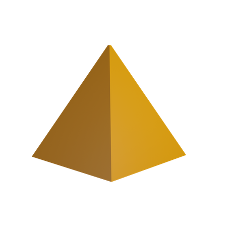 Pyramid shape  3D Icon