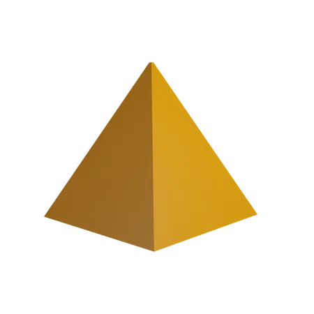 Pyramid shape  3D Icon