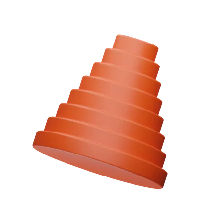 Pyramid Shape  3D Illustration