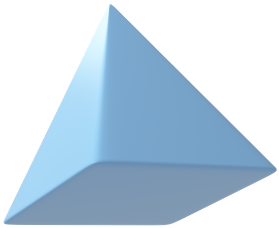 Pyramid Shape  3D Illustration