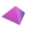 3d pyramid triangular abstract shape illustration