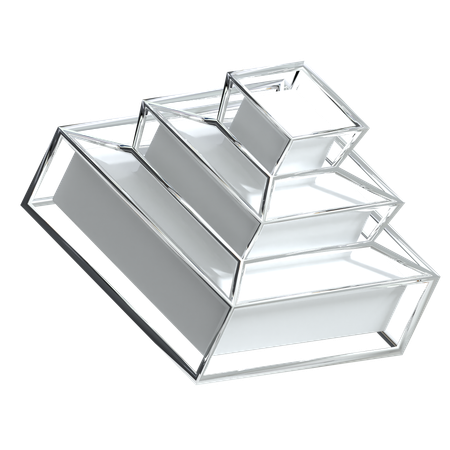 Pyramide abstrakte Form  3D Icon