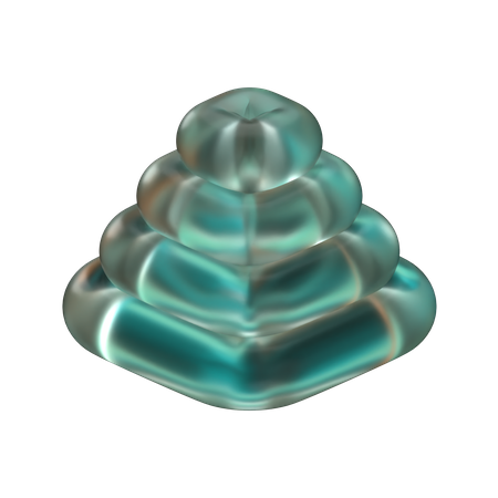 Pyramide abstrakte Form  3D Icon