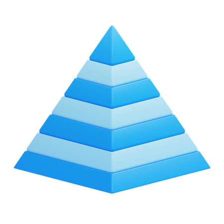 Pyramide carrée  3D Icon