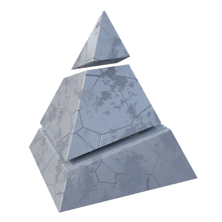 Pyramide carrée  3D Illustration