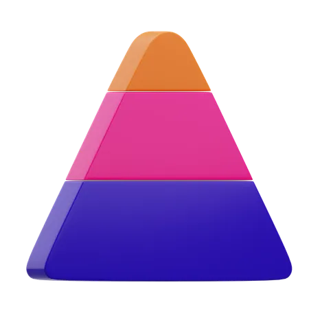 Diagramme pyramidal  3D Icon