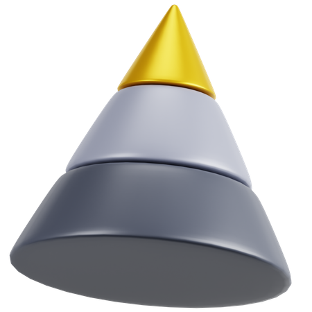 Diagramme pyramidal  3D Icon