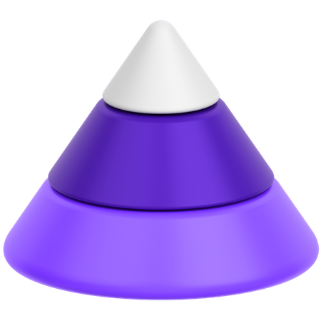 Diagramme pyramidal  3D Icon