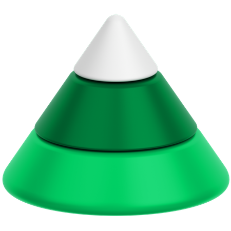 Diagramme pyramidal  3D Icon