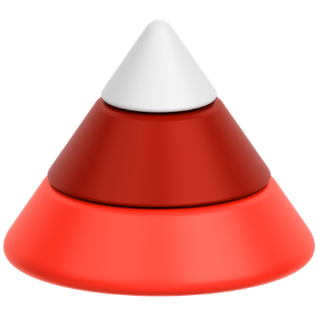 Diagramme pyramidal  3D Icon