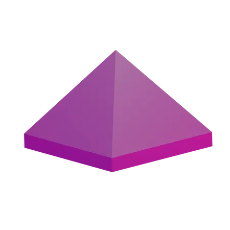 Pyramide grundlegende Geometrie  3D Icon