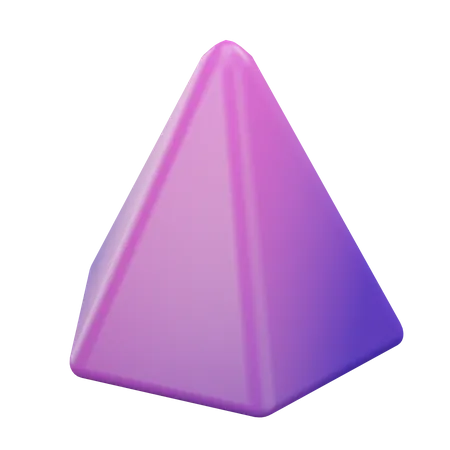 Pyramide hexagonale  3D Icon
