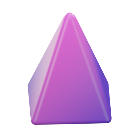 Pyramide rectangulaire  3D Icon