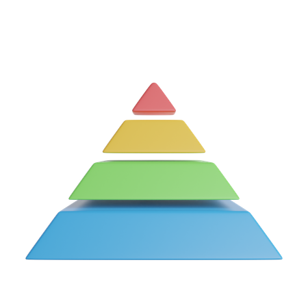 Pyramidendiagramm  3D Icon