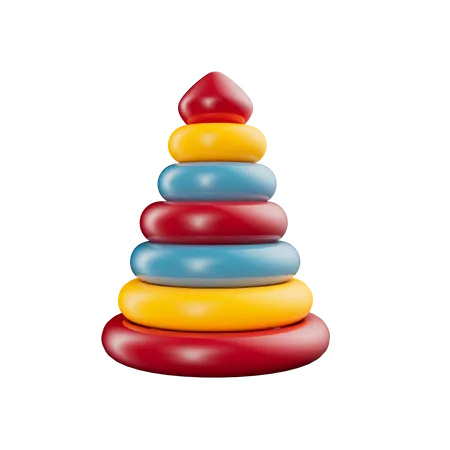 Pyramidenringe  3D Icon