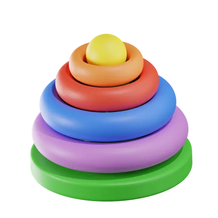 Pyramide spielzeug  3D Icon