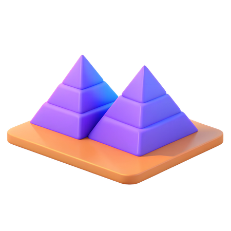 Pyramides de Gizeh  3D Icon