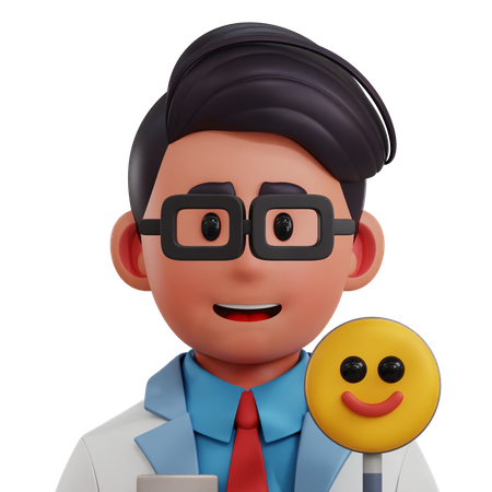 Pyschiatrist  3D Icon