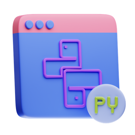 Python  3D Icon