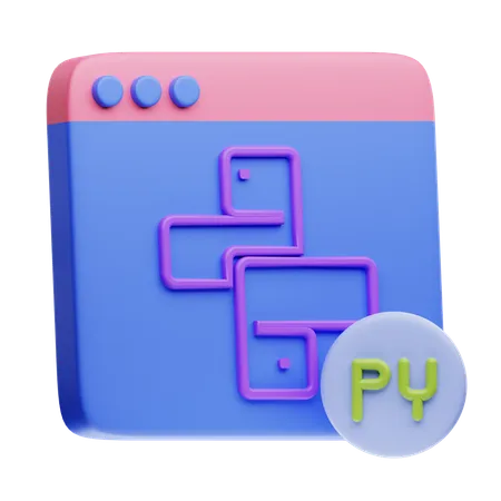 Python  3D Icon