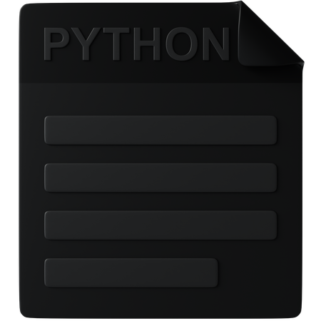 Python  3D Icon