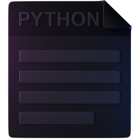 Python  3D Icon