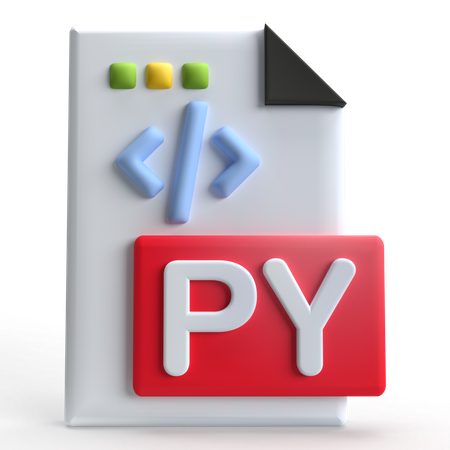 Python-Datei  3D Icon