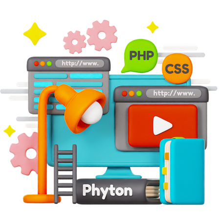 Python Video  3D Icon