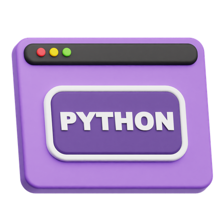 Python Website  3D Icon