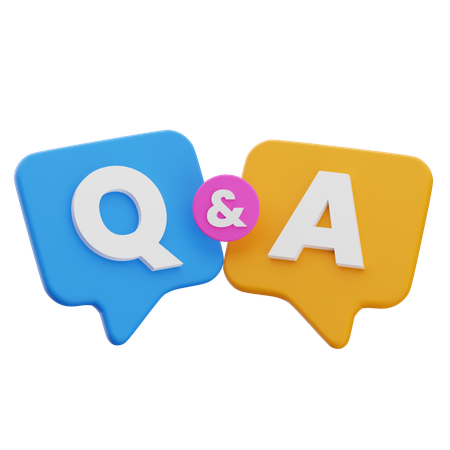 Q & A  3D Icon