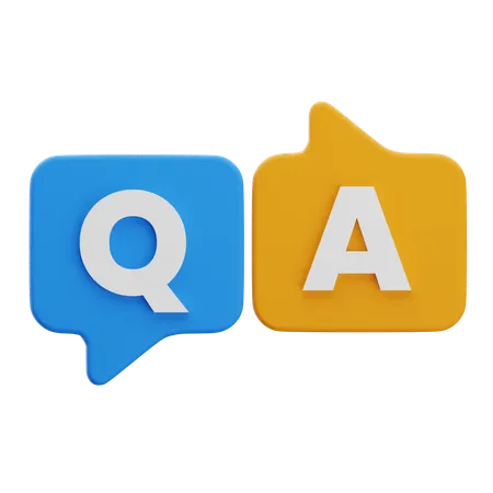 Q & A  3D Icon