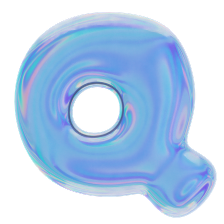 Q 추상 모양  3D Icon