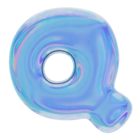 Q Abstract Shape  3D Icon