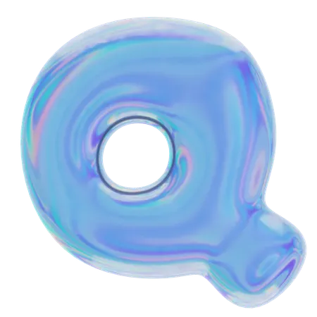 Q Abstract Shape  3D Icon