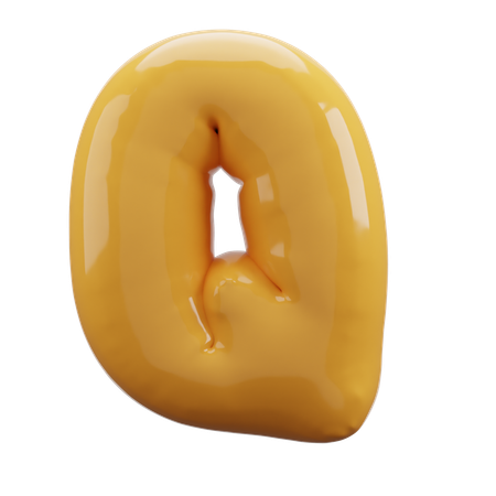 Q  Alphabet  3D Icon