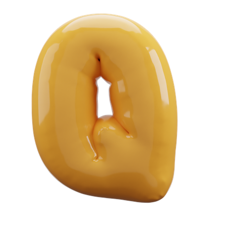 Q  Alphabet  3D Icon