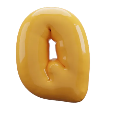 Q  Alphabet  3D Icon