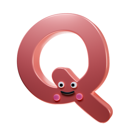 Q Alphabet  3D Icon