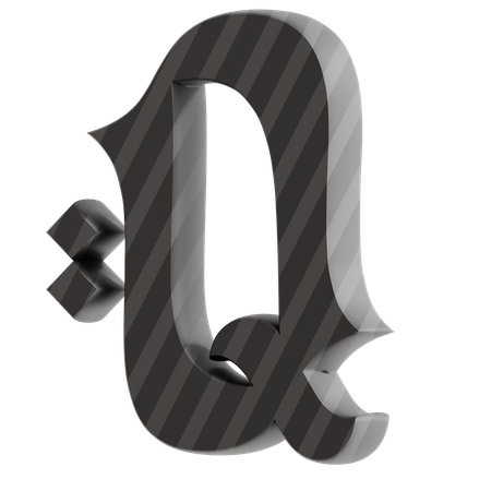 Q Alphabet  3D Icon