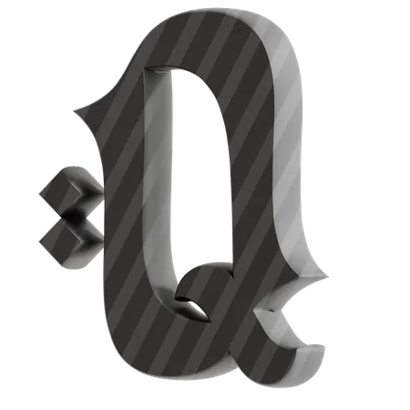 Q Alphabet  3D Icon