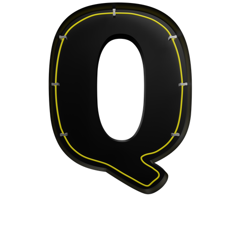 Q Alphabet  3D Icon