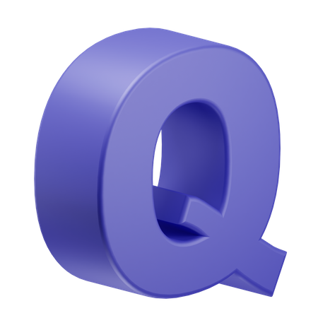 Q Alphabet  3D Icon