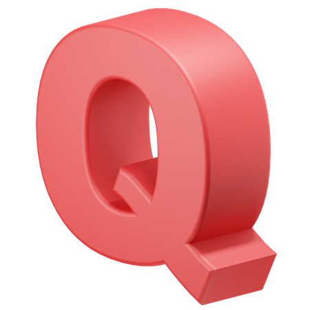 Q Alphabet  3D Icon