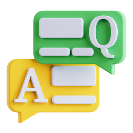 Q And Q  3D Icon