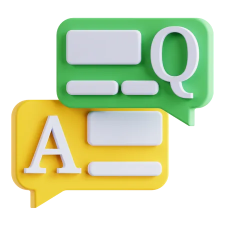 Q And Q  3D Icon