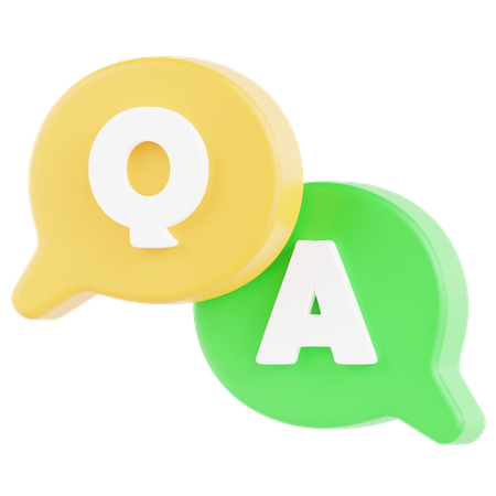 Q And A  3D Icon