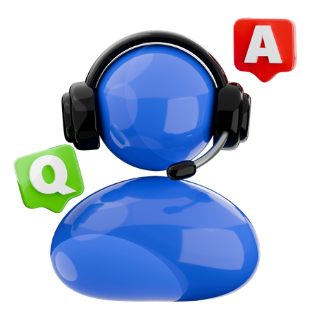 Q And A  3D Icon