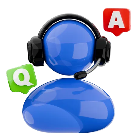 Q And A  3D Icon