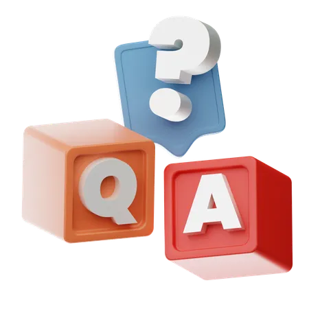 Q And A  3D Icon